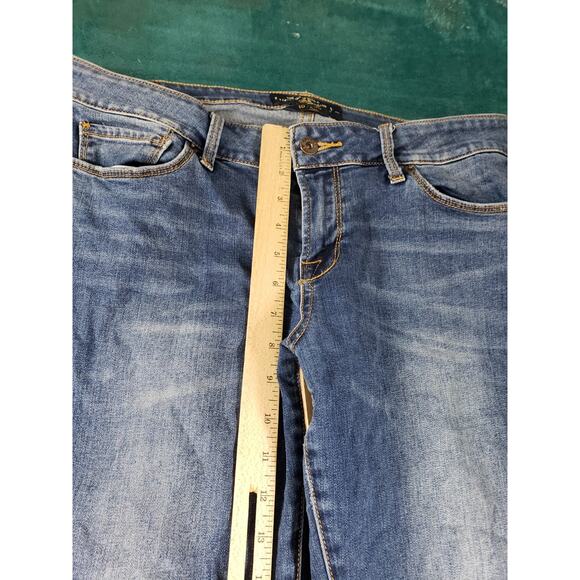 Lucky Brand Jeans Size 10 Womens Blue Stretch Pants Dark Mid Rise Lolita Bootcut - Picture 8 of 14